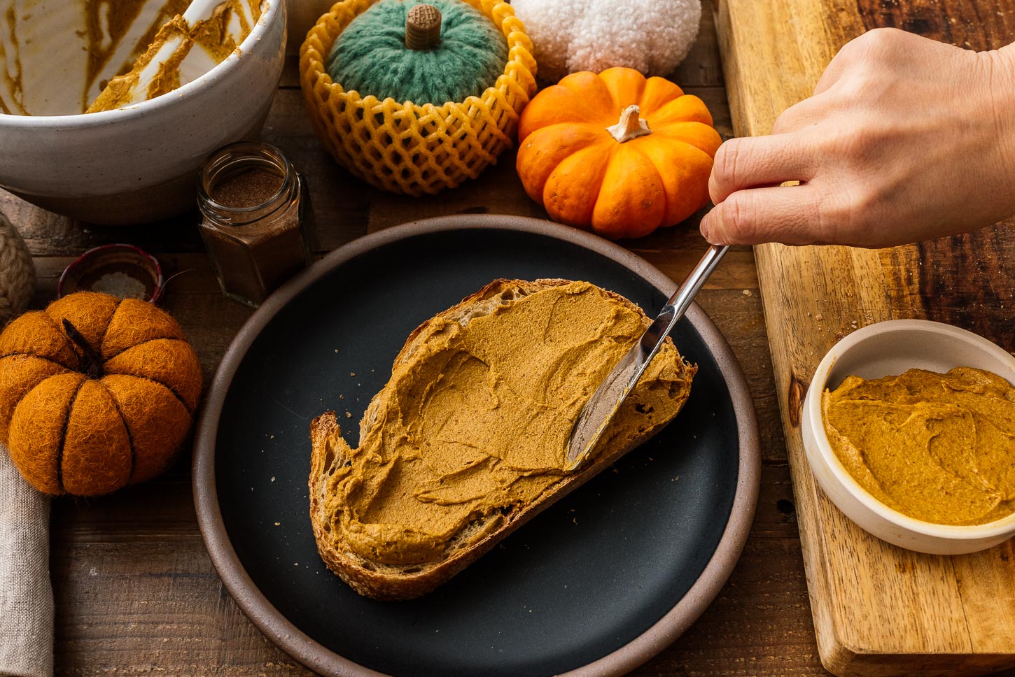 pumpkin butter on toast | www.iamafoodblog.com