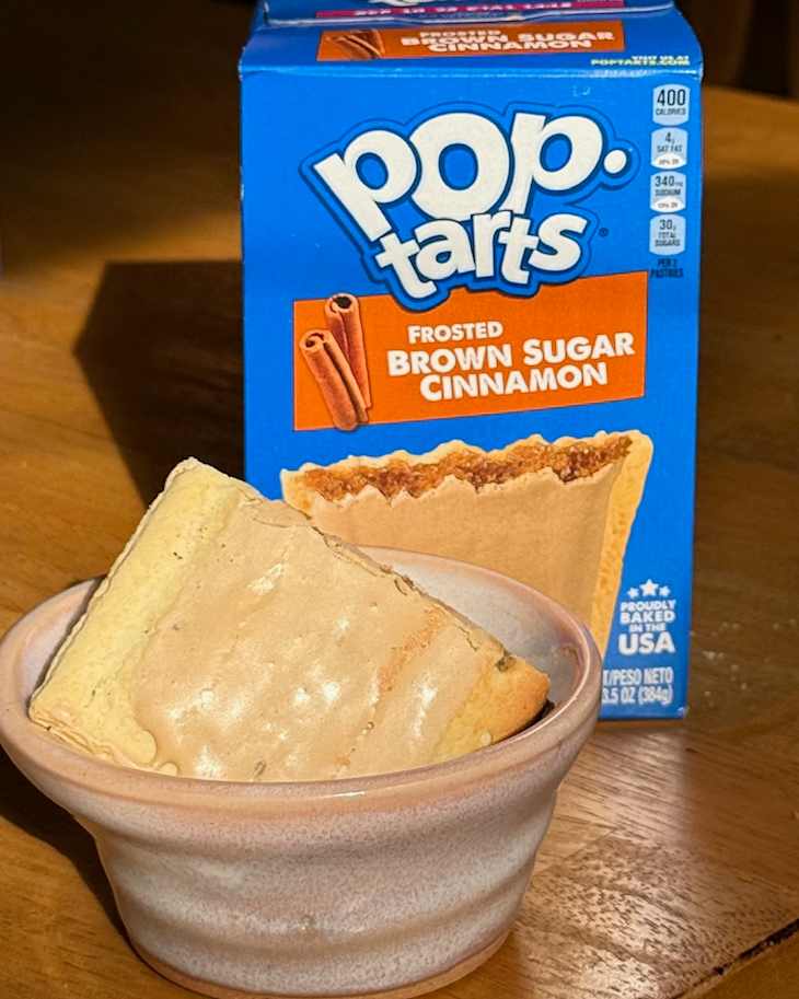 Frosted Brown Sugar Cinnamon flavored Pop-Tart.