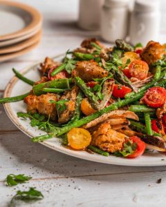 Chipotle Chicken Accompanied by Chunky Pistachio Sauce
