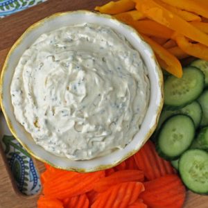Herb-Enhanced Creamy Garden Veggie Dip
