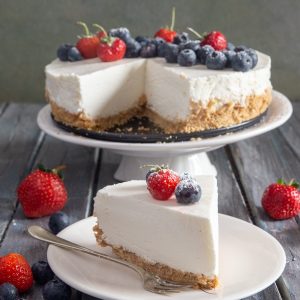 Chilled Yogurt Pie Featuring a Naturally Sweet Date and Nut Crust (No-Bake Recipe)