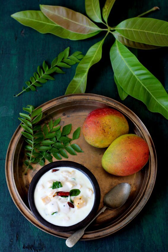 "Classic Andhra Dish: Mamidipandu Perugu Pachadi - Mature Mango Chutney"