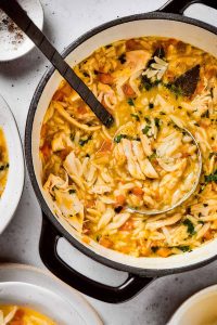Orzo Noodles with Greek-Inspired Chicken
