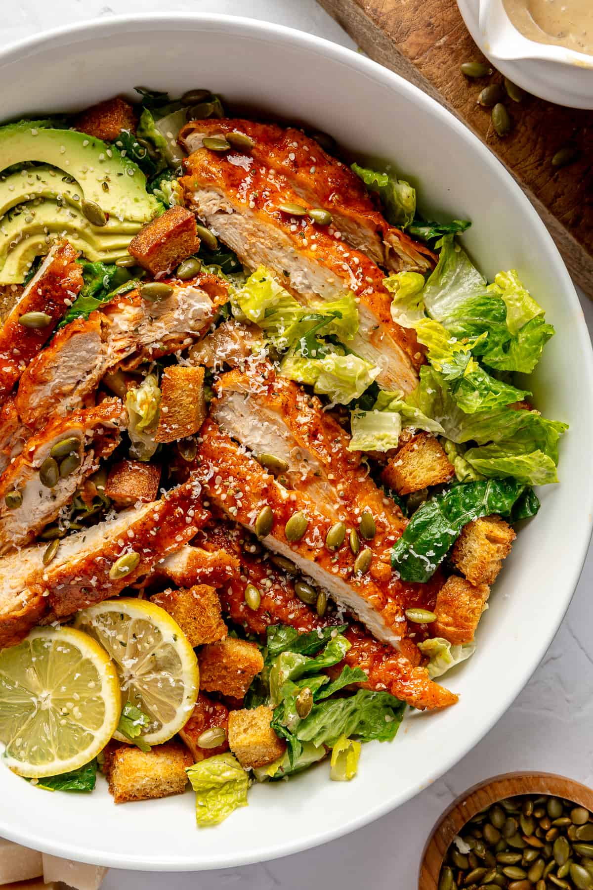 Oven-Baked Caesar Chicken with a Crunchy Crust
