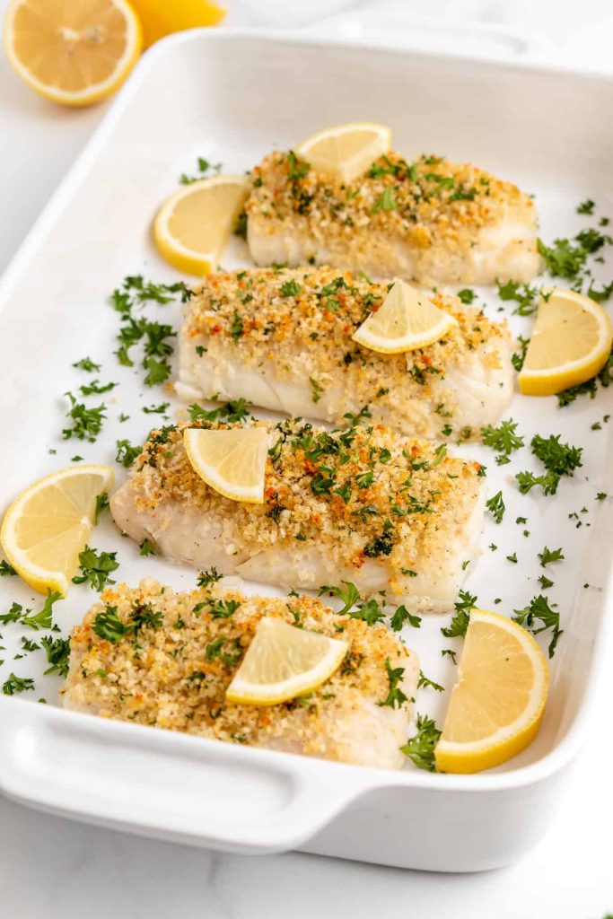 Pan-Seared Cod Filet with a Crispy Coating