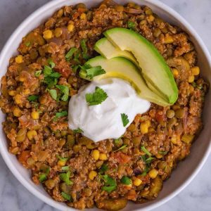 Protein-Rich Lentil Salad with Fresh Veggies and Herbs