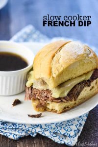 "Simple Slow Cooker Recipe for French Dip Sandwiches"
