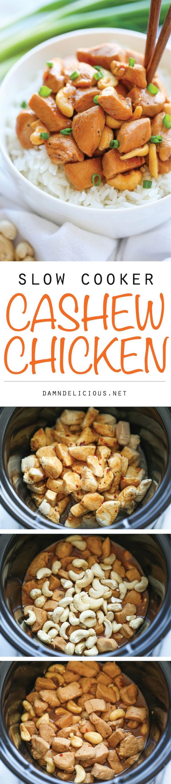 Slow Cooker Cashew Chicken Dish