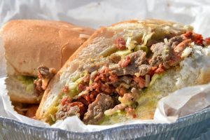 Taco-Flavored Chopped Cheese Sandwich