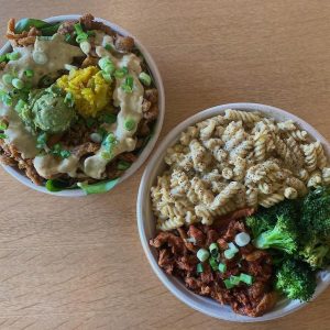 Vegetable-Loaded Plant Protein Bowls