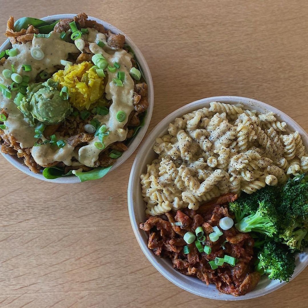 Vegetable-Loaded Plant Protein Bowls