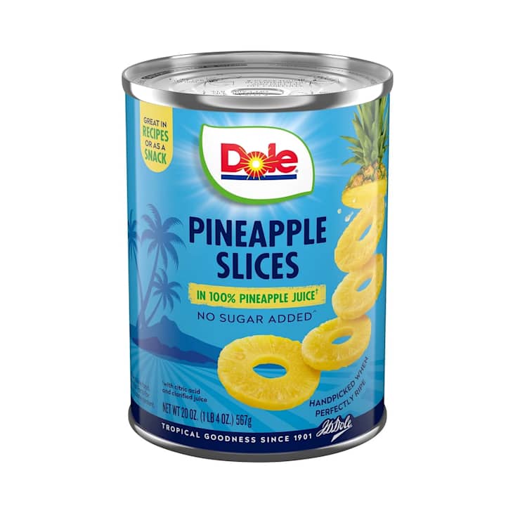 Dole Pineapple Slices in 100% Pineapple Juice, 20 oz Can