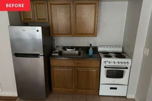 Before & After: Just $300 Transformed This âPlain, Boringâ Kitchen into a Colorful Oasis