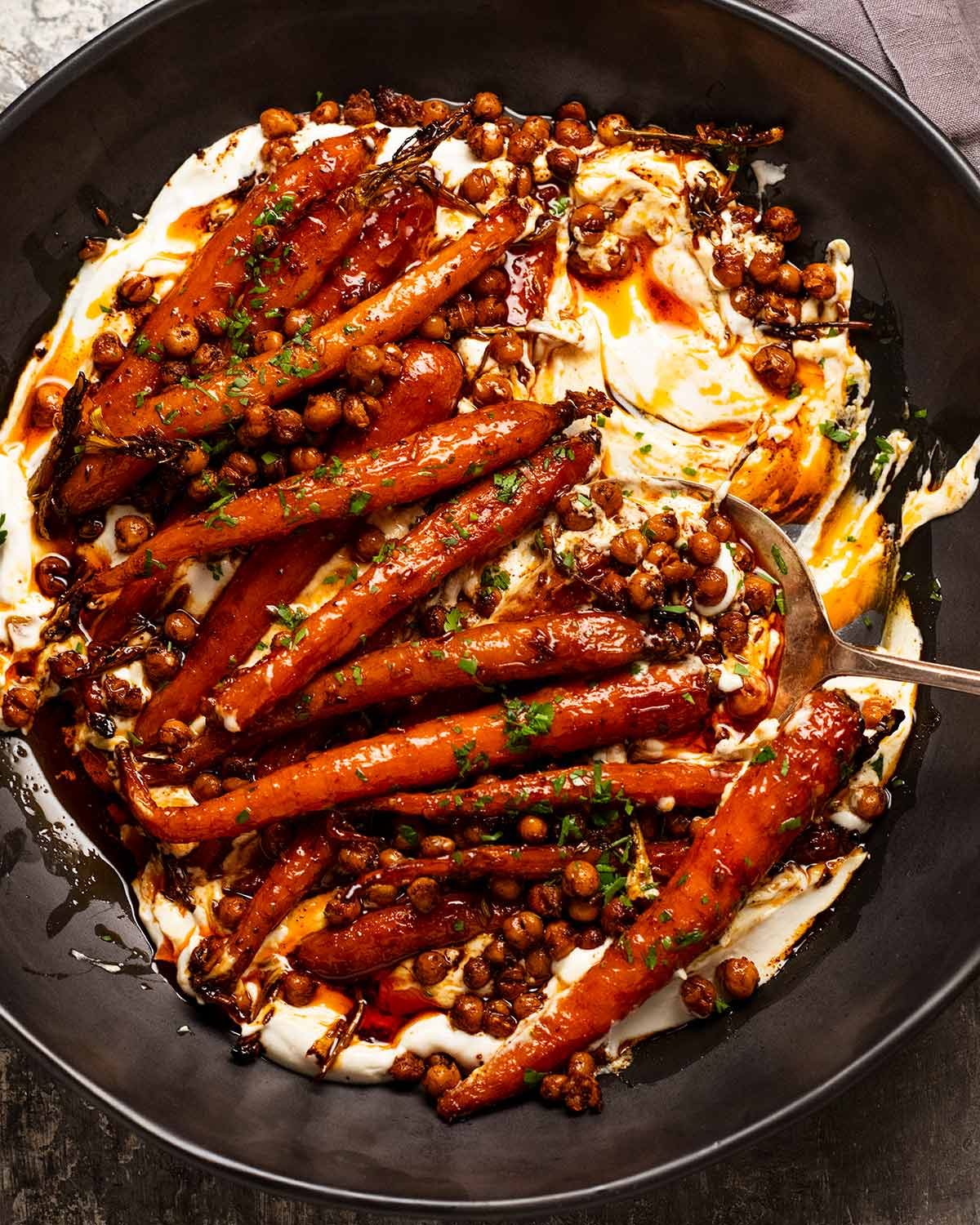 Crispy Roasted Chickpeas Seasoned with Spices