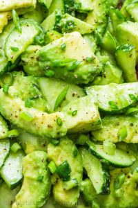 Cucumber and Avocado Salad Instructions