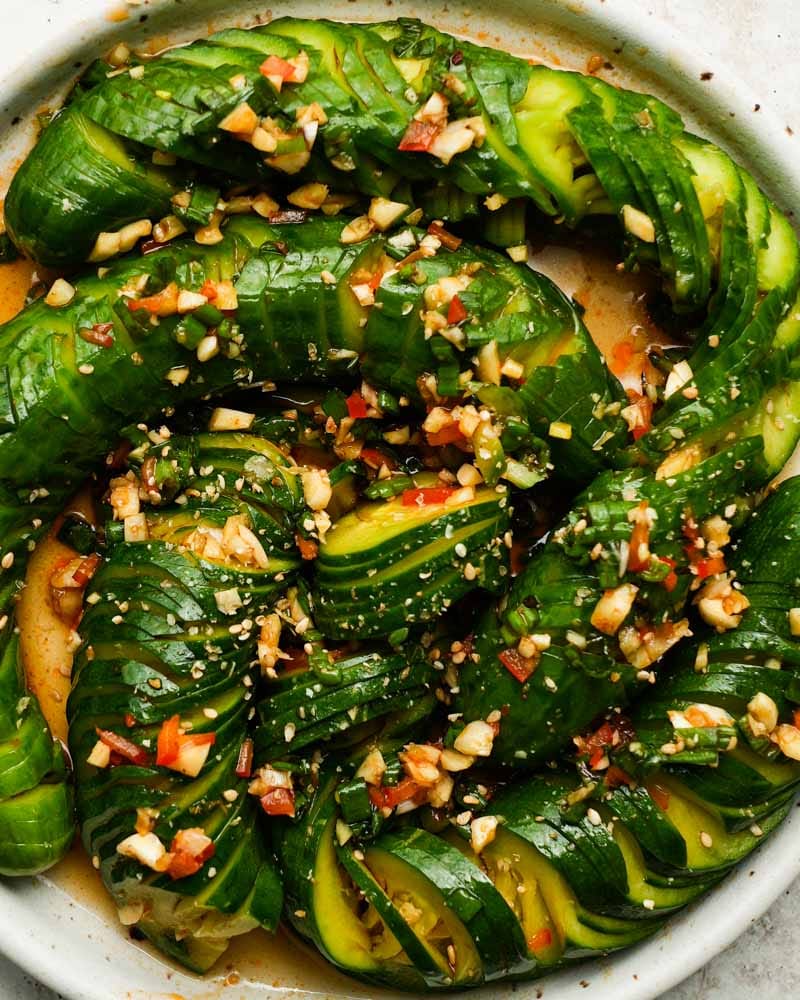 Cucumber Crunch Salad with Tofu