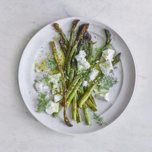 Frittata featuring Asparagus and Dill