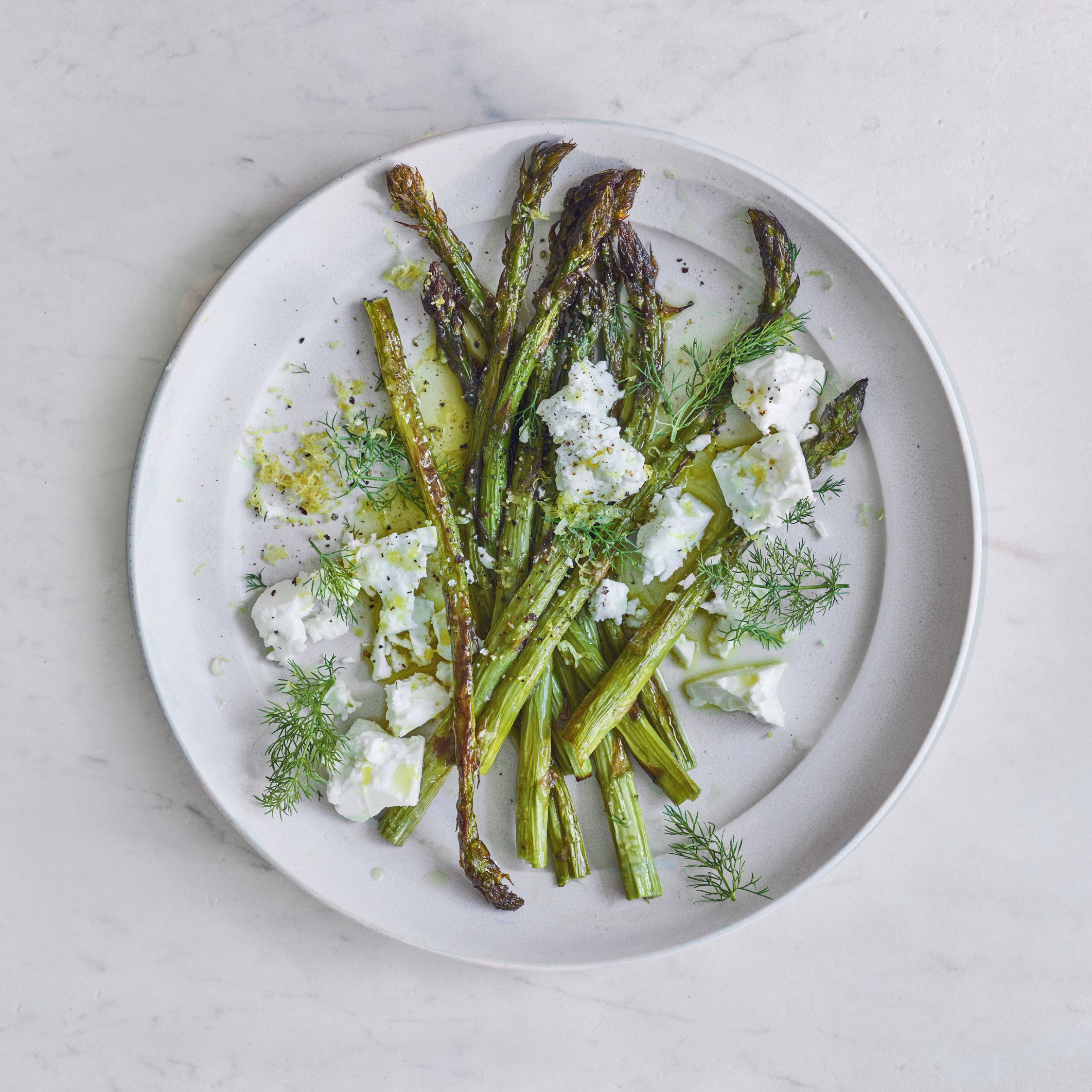 Frittata featuring Asparagus and Dill