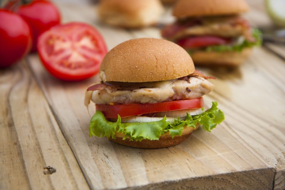 Grilled Chicken Sandwich accompanied by Monterey Jack Cheese