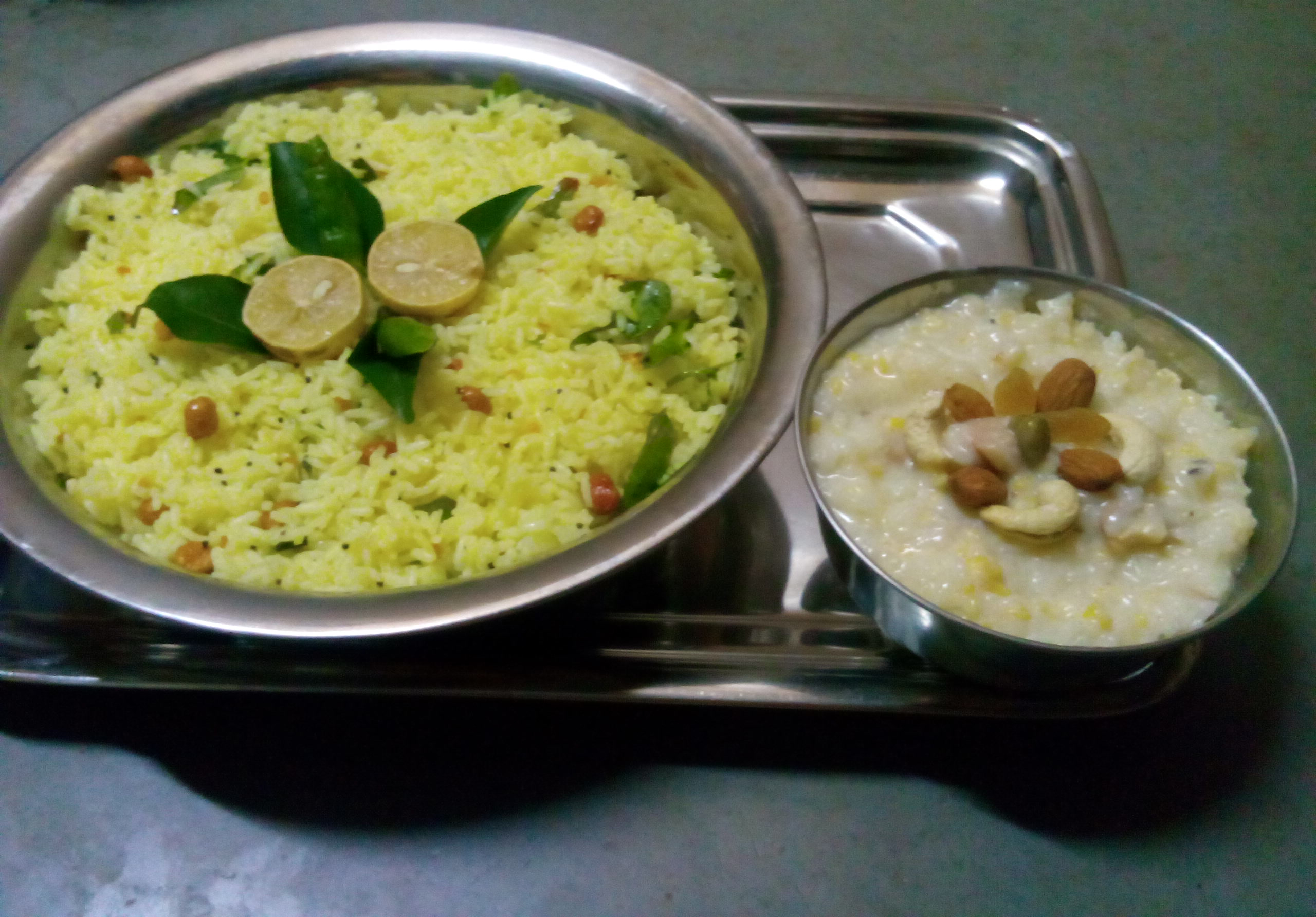 Karnataka-Style Mango Rice (Mavinakayi Chitranna) Dish