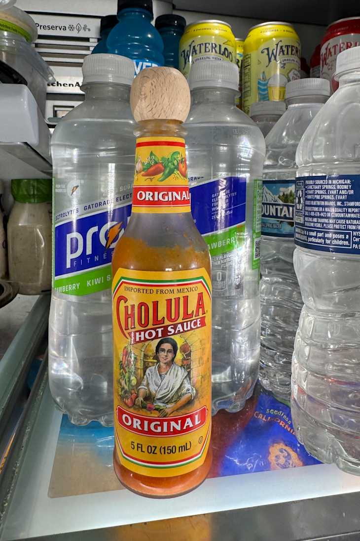 Cholula Original Hot Sauce.