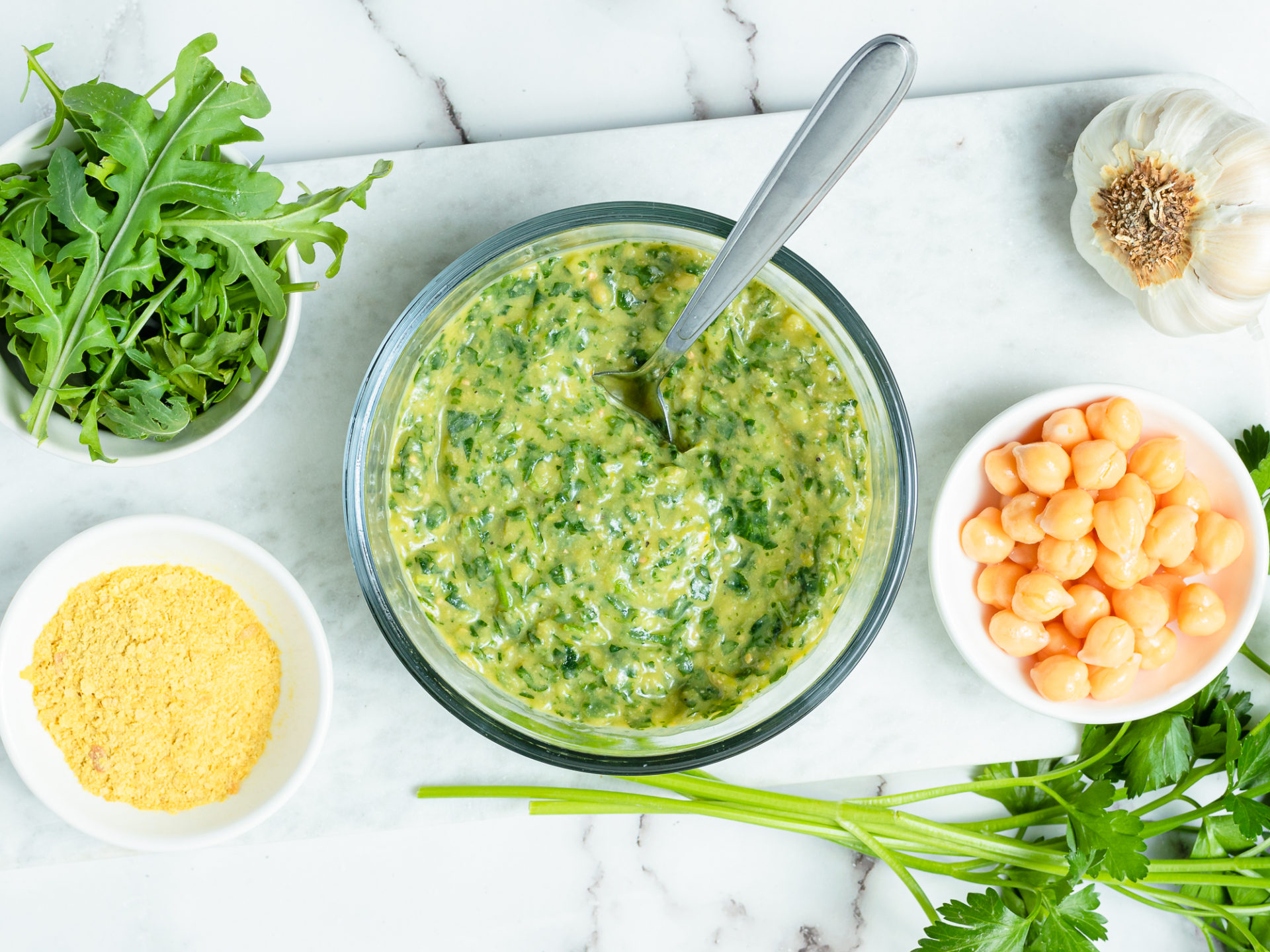 Pesto Sauce Made with Arugula