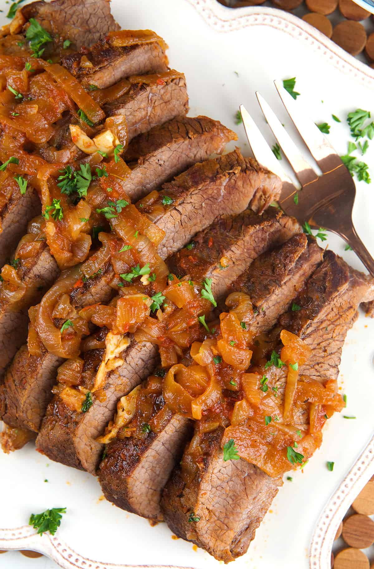 Simple Braised Onion Brisket Recipe