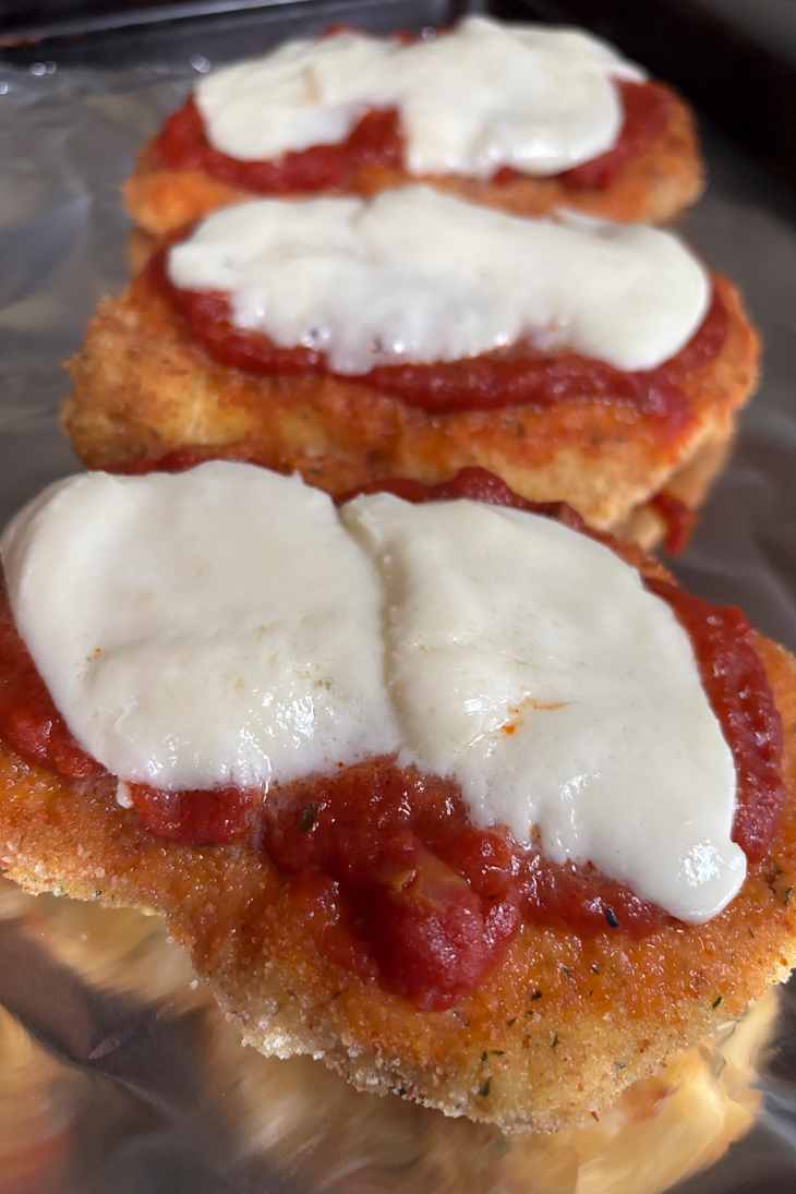 Bionaturae Organic Arrabbiata Pasta Sauce on breaded chicken