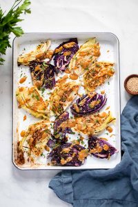 Burnt Cabbage with Salt and Vinegar Dressing