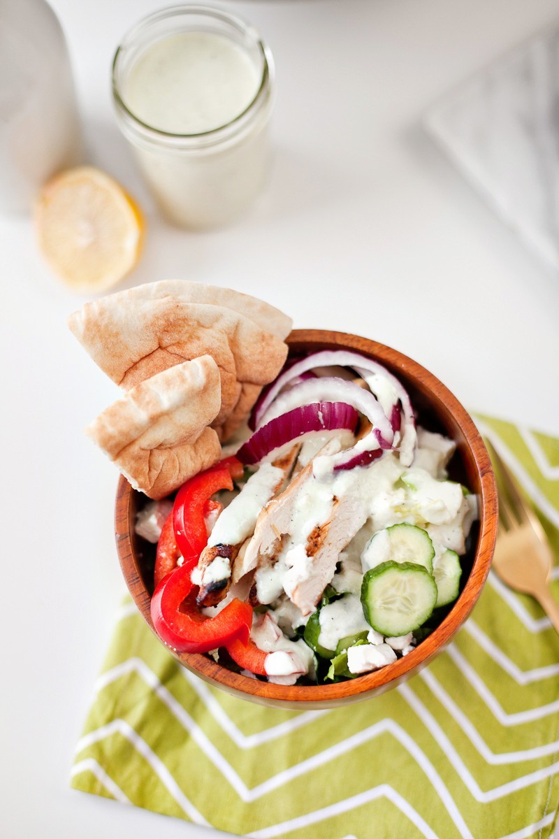 Chicken Salad with Tzatziki Sauce