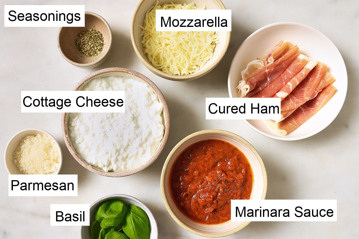 Cottage Cheese and Mozzarella Pizza Bowl Instructions