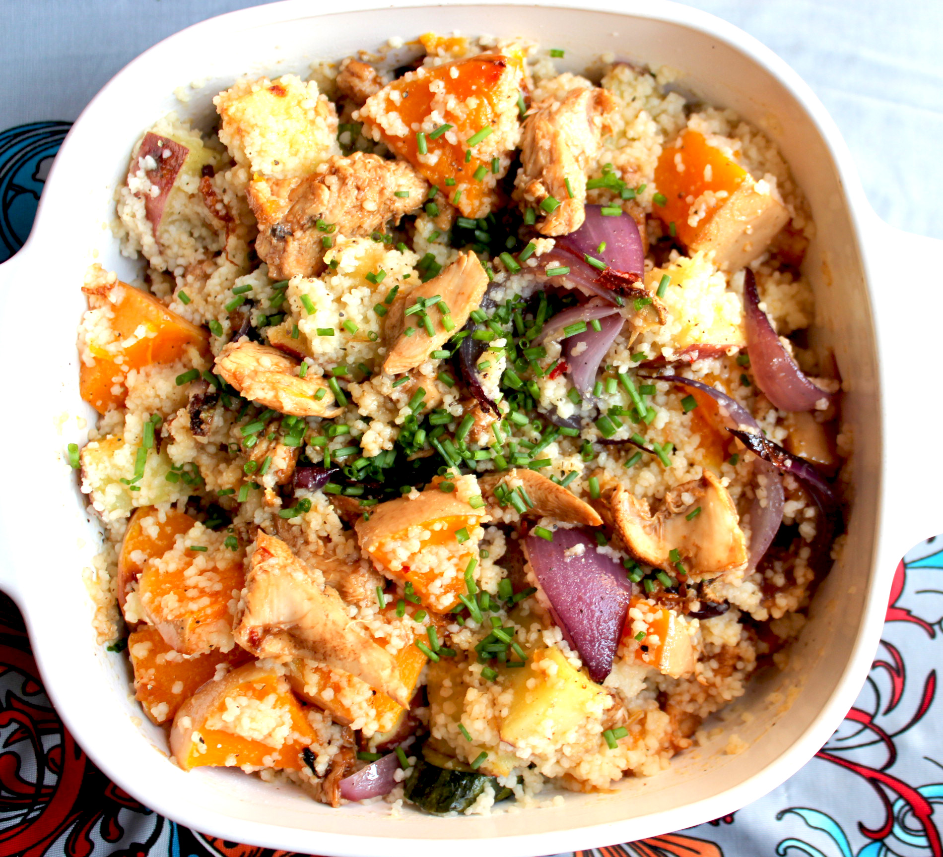 Creamy Chicken and Couscous Foil Packets Dish