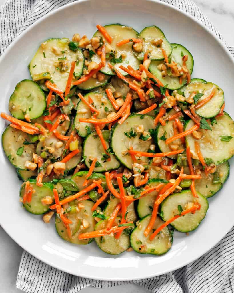 Cucumber Crunch Salad with Tofu
