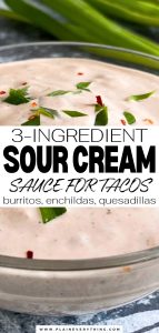 Easy Recipe for Sour Cream Sauce