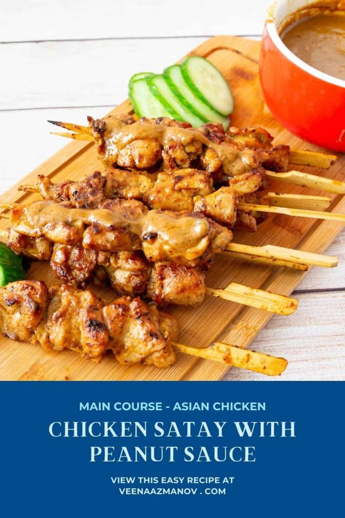 Grilled Chicken Skewers with Peanut Dipping Sauce: An Easy Recipe with Striking Taste