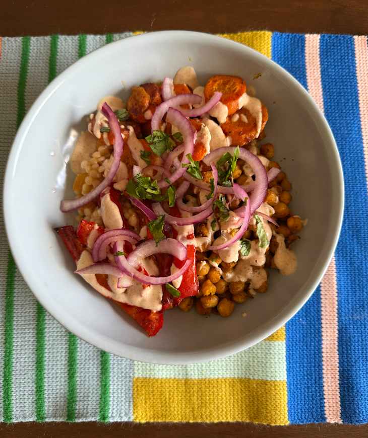 Comparing grocery prices to HelloFresh Shawarma-Spiced Chickpea Couscous Bowls, Salmon Limone, and Gochujang Chicken Salad Sandwiches recipes.