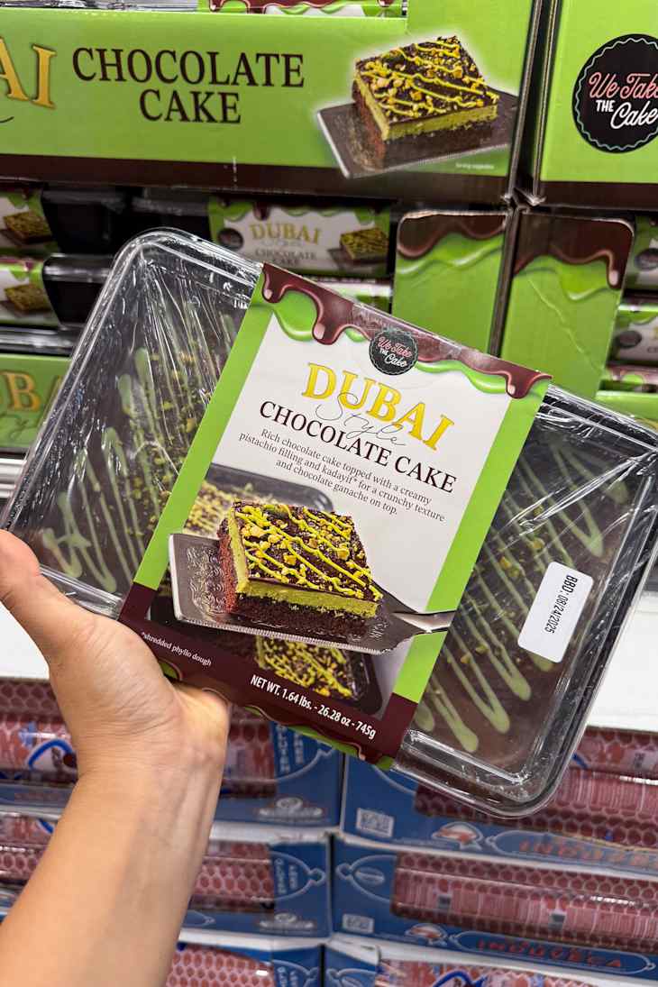 Dubai-Style Chocolate Cake in Costco.