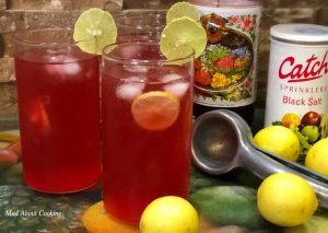 Lemonade Prepared with Rooh Afza Syrup