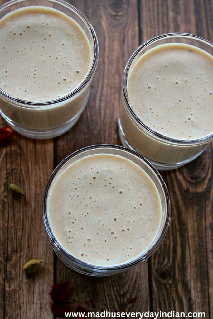 Milkshake Prepared with Dehydrated Fruits