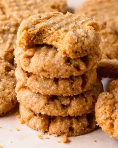 Peanut Butter Cookies Prepared with 4 Easy Ingredients