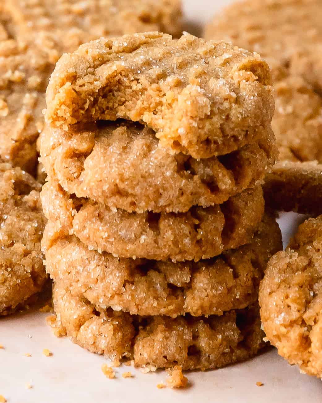 Peanut Butter Cookies Prepared with 4 Easy Ingredients