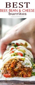 Prepped Cheesy Beef Burritos Recipe