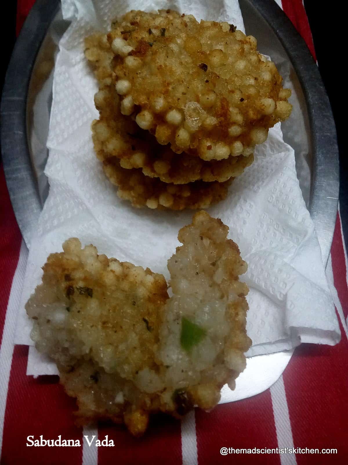 Recipe for Sabudana Vada