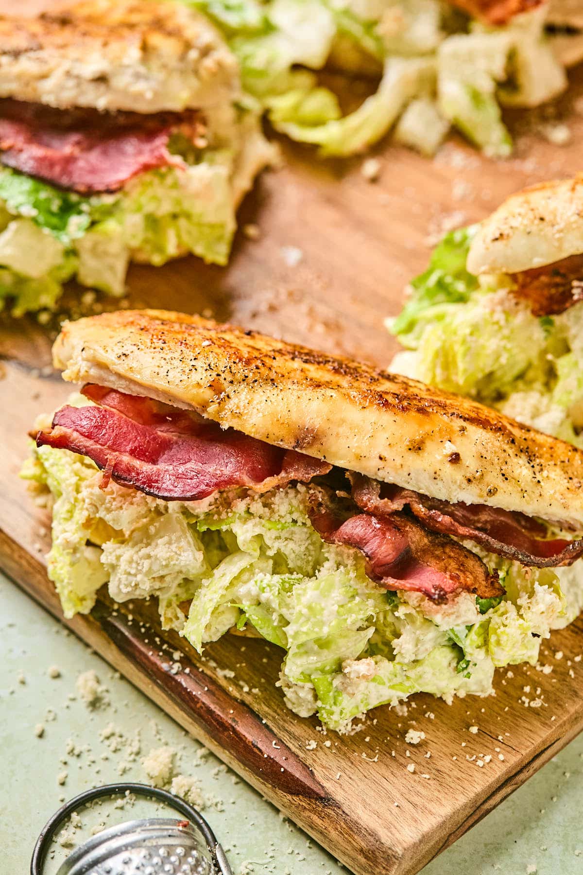 Sandwich with Chicken Caesar Salad Stuffing
