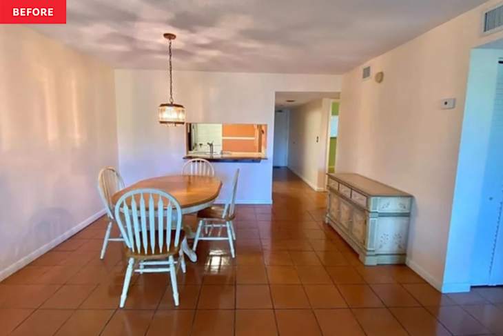 This '80s Dining Room Just Got a Green and Gilded Makeover (It's Stunning!)