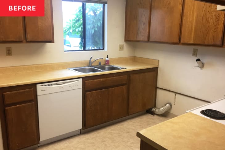 This âDingyâ Kitchenâs Makeover Proves Dated Cabinets Can Shine Again