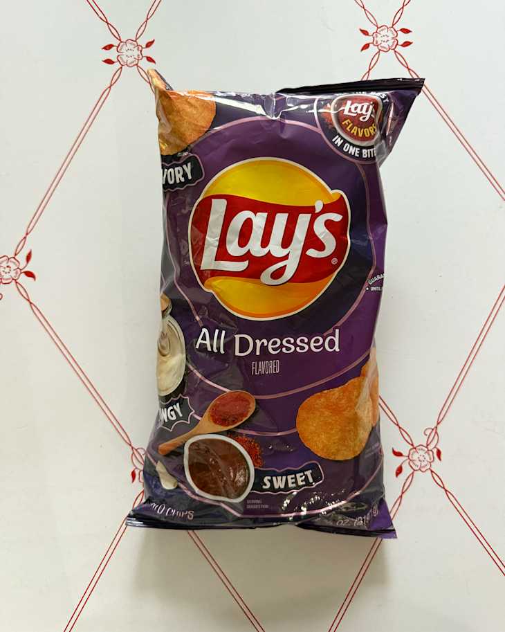 All Dressed up flavor Lay's chips.