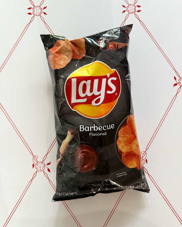Barbecue flavored Lay's chips