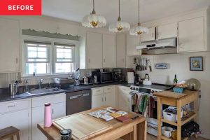 A 1990s Kitchen Is Unrecognizable After Its Colorful Cabinet Makeover