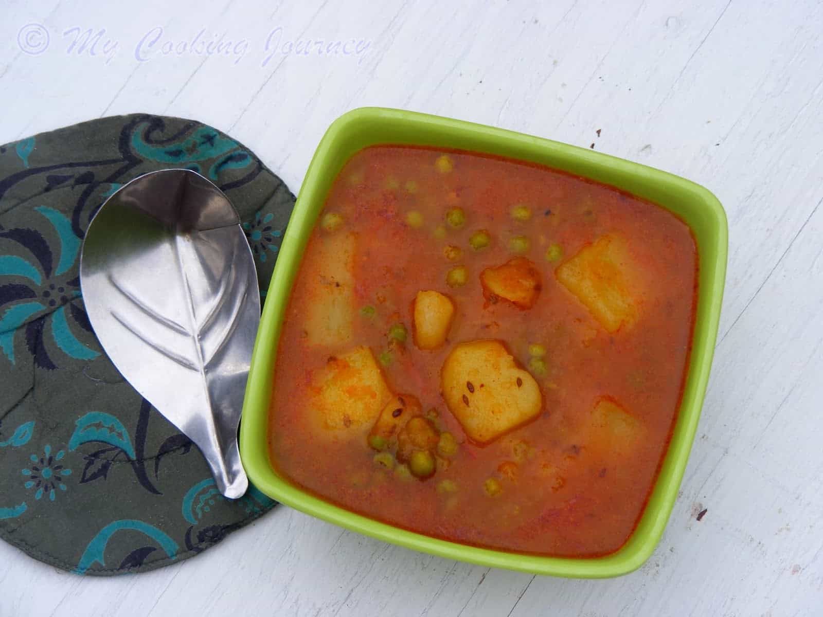 Banarasi-Style Potato and Pea Curry